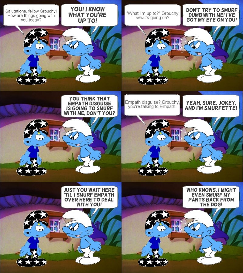 Empath: The Luckiest Smurf - Papa Smurf & Mama Smurfette / Recap - TV Tropes