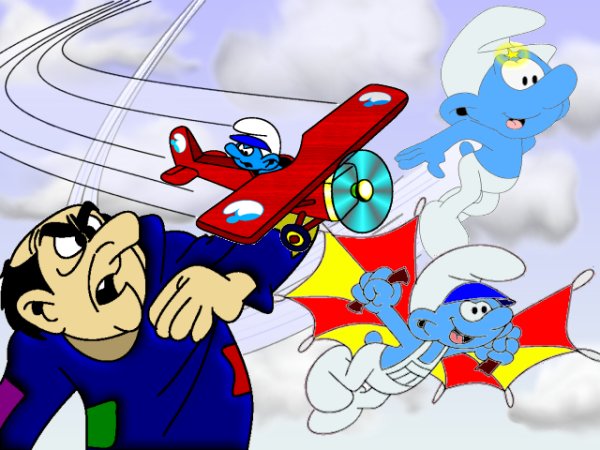 A history of flight in the Smurf Village