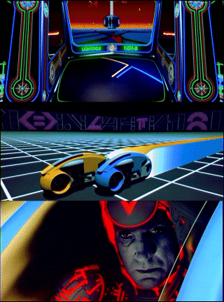 Scenes from the movie TRON
